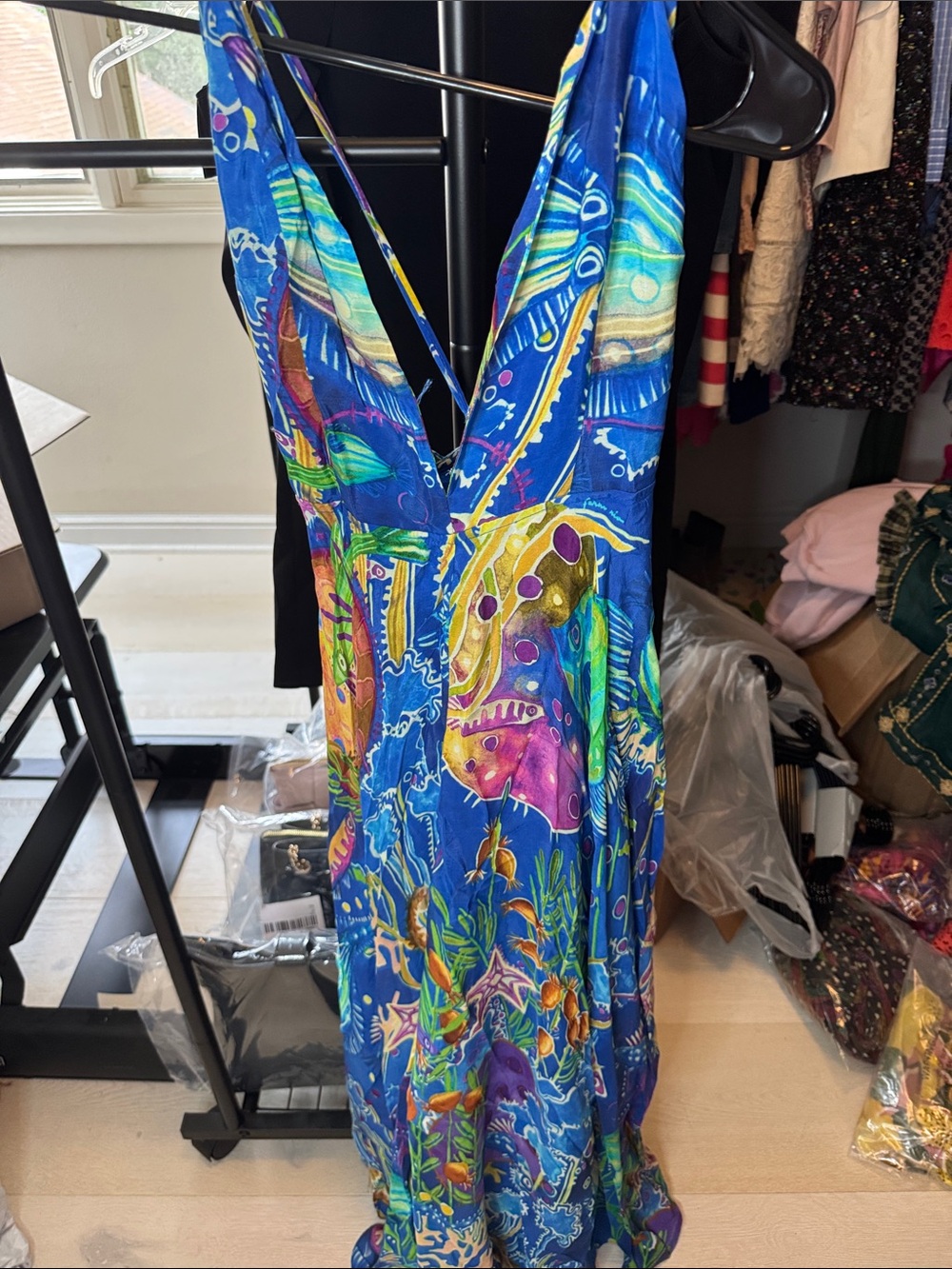 FARM Rio Deep Sea Maxi Dress - Picture 3 of 14